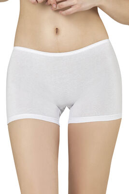 Özkan Underwear - Özkan Underwear Özkan 0412 3'lü Paket Kadın Likralı Pamuklu Süprem Esnek Rahat Boxer Şort Tayt (1)