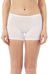 Özkan 0412 3'lü Paket Kadın Likralı %95 Pamuklu Süprem Esnek Rahat Boxer Şort Tayt - Thumbnail