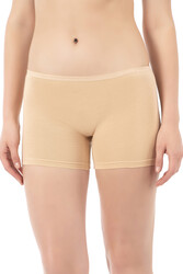 Özkan 0412 3'lü Paket Kadın Likralı %95 Pamuklu Süprem Esnek Rahat Boxer Şort Tayt - Thumbnail