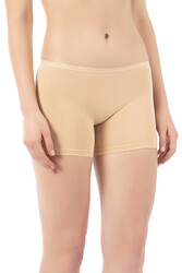 Özkan 0412 3'lü Paket Kadın Likralı %95 Pamuklu Süprem Esnek Rahat Boxer Şort Tayt - Thumbnail