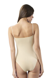 Özkan 0568 3'lü Paket Kadın Pamuklu Esnek Rahat Dantel Detaylı İp Askılı Çıtçıtlı Body Zıbın - Thumbnail