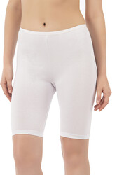 Özkan 0413 3'lü Paket Kadın %95 Pamuklu Likralı Süprem Kumaş Esnek Rahat Yumuşak Diz Üstü Toparlayıcı Yüksek Bel Kısa Tayt - Thumbnail