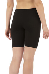 Özkan 0413 3'lü Paket Kadın %95 Pamuklu Likralı Süprem Kumaş Esnek Rahat Yumuşak Diz Üstü Toparlayıcı Yüksek Bel Kısa Tayt - Thumbnail