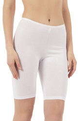 Özkan 0413 3'lü Paket Kadın %95 Pamuklu Likralı Süprem Kumaş Esnek Rahat Yumuşak Diz Üstü Toparlayıcı Yüksek Bel Kısa Tayt - Thumbnail