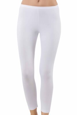 Özkan Underwear - Özkan 0415 3'lü Paket Kadın Pamuklu Likralı Süprem Düz Uzun Tayt (1)