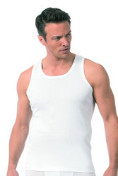 Özkan 0113 3'lü Paket Erkek %100 Pamuklu Esnek Yumuşak Ribana Kalın Askılı Atlet - Thumbnail