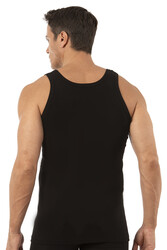 Özkan 0113 3'lü Paket Erkek %100 Pamuklu Esnek Yumuşak Ribana Kalın Askılı Atlet - Thumbnail