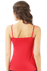 Özkan 23319 3'lü Paket Kadın Pamuklu Likralı Süprem Esnek Rahat İnce Askılı Atlet - Thumbnail