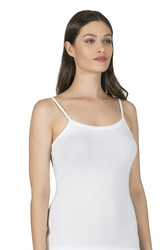 Özkan 23319 3'lü Paket Kadın Pamuklu Likralı Süprem Esnek Rahat İnce Askılı Atlet - Thumbnail