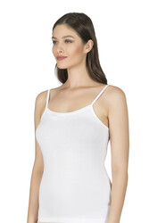 Özkan 23319 3'lü Paket Kadın Pamuklu Likralı Süprem Esnek Rahat İnce Askılı Atlet - Thumbnail