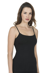 Özkan 23319 3'lü Paket Kadın Pamuklu Likralı Süprem Esnek Rahat İnce Askılı Atlet - Thumbnail