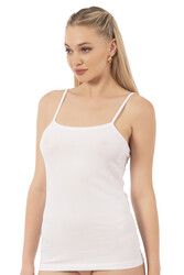 Özkan 23319 3'lü Paket Kadın Pamuklu Likralı Süprem Esnek Rahat İnce Askılı Atlet - Thumbnail