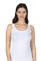 Özkan 23320 3'lü Paket Kadın Pamuklu Likralı Süprem Esnek Rahat Kalın Askılı Atlet - Thumbnail