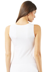 Özkan 23320 3'lü Paket Kadın Pamuklu Likralı Süprem Esnek Rahat Kalın Askılı Atlet - Thumbnail