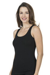 Özkan 23320 3'lü Paket Kadın Pamuklu Likralı Süprem Esnek Rahat Kalın Askılı Atlet - Thumbnail