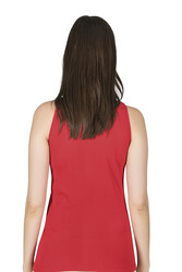 Özkan 2001 5'li Paket Kadın Pamuklu Ribana Dantelli Güpürlü Manolya Atlet - Thumbnail