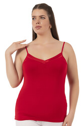 Özkan 2040 5'li Paket Kadın Viskon Saten Yaka Esnek Rahat Yumuşak İnce Askılı Atlet - Thumbnail