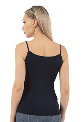 Özkan 2040 5'li Paket Kadın Viskon Saten Yaka Esnek Rahat Yumuşak İnce Askılı Atlet - Thumbnail