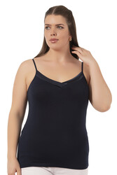 Özkan 2040 5'li Paket Kadın Viskon Saten Yaka Esnek Rahat Yumuşak İnce Askılı Atlet - Thumbnail