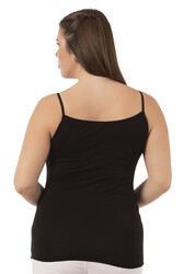 Özkan 2040 5'li Paket Kadın Viskon Saten Yaka Esnek Rahat Yumuşak İnce Askılı Atlet - Thumbnail