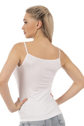 Özkan 2040 5'li Paket Kadın Viskon Saten Yaka Esnek Rahat Yumuşak İnce Askılı Atlet - Thumbnail