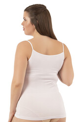 Özkan 2040 5'li Paket Kadın Viskon Saten Yaka Esnek Rahat Yumuşak İnce Askılı Atlet - Thumbnail