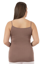 Özkan 2040 5'li Paket Kadın Viskon Saten Yaka Esnek Rahat Yumuşak İnce Askılı Atlet - Thumbnail