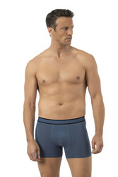 Özkan 11226 5'li Paket Erkek %95 Pamuklu Likralı Süprem Kumaş Esnek Rahat Boxer Şort - Thumbnail