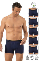 Özkan 11226 5'li Paket Erkek %95 Pamuklu Likralı Süprem Kumaş Esnek Rahat Boxer Şort - Thumbnail
