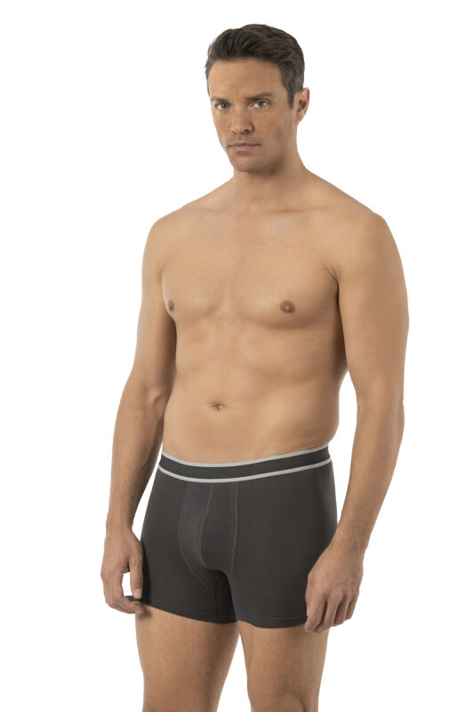 Özkan 11226 5'li Paket Erkek %95 Pamuklu Likralı Süprem Kumaş Esnek Rahat Boxer Şort - 3