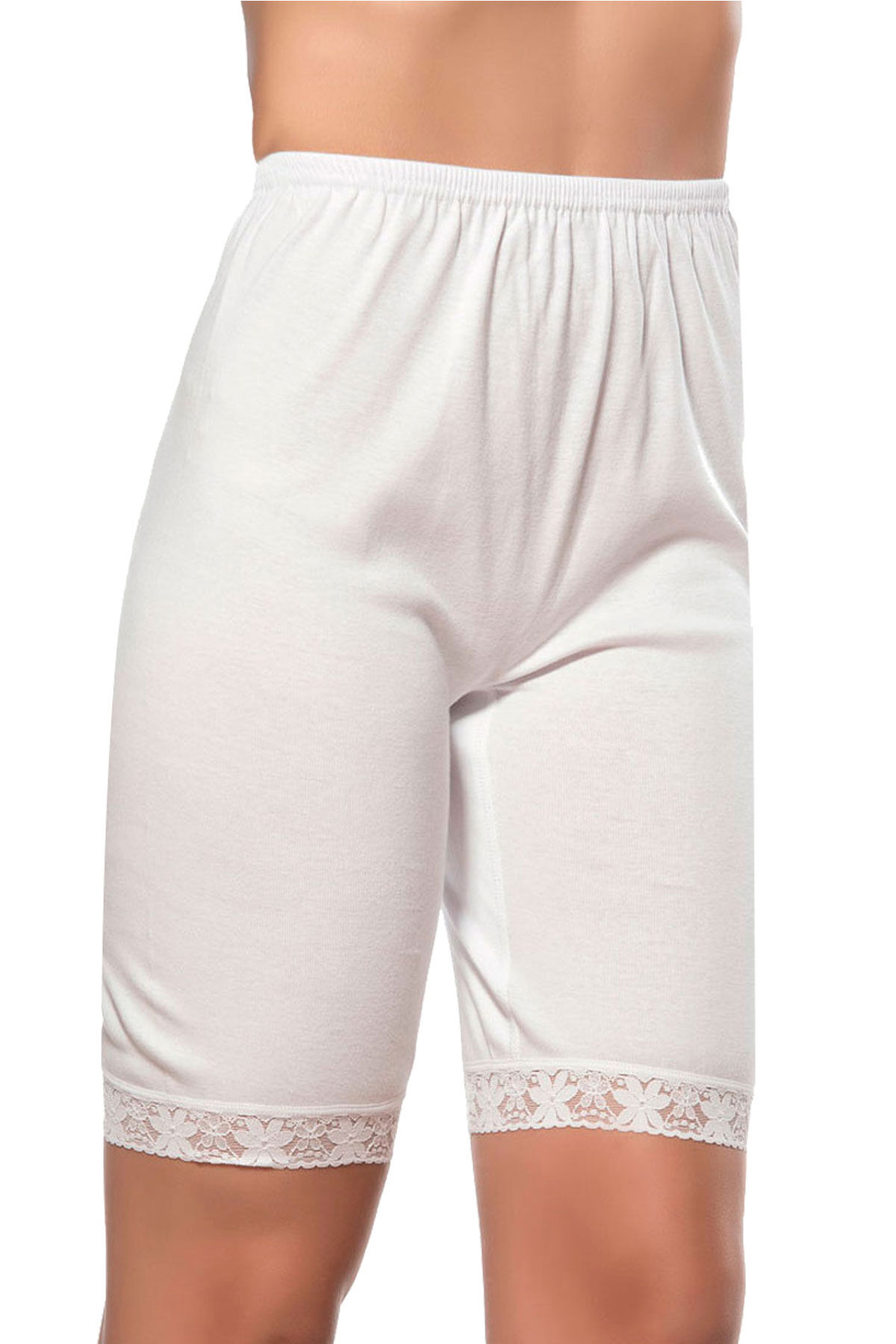 Özkan 0114 6'lı Paket Kadın Pamuklu Ağlı Model Ribana Esnek Rahat Kalıp Yumuşak Paçalı Diz Üstü Kısa Tayt