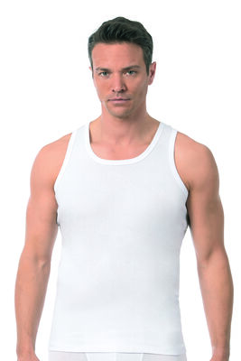 Özkan Underwear - Özkan 0113 6'lı Paket Erkek %100 Pamuklu Esnek Yumuşak Ribana Kalın Askılı Atlet (1)