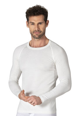 Özkan Underwear - Özkan 11317 Erkek Termal Viskon Uzun Kollu Simit Yaka Body Fanila 