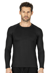 Özkan 11317 Erkek Termal Viskon Uzun Kollu Simit Yaka Body Fanila - Thumbnail