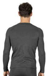 Özkan 11317 Erkek Termal Viskon Uzun Kollu Simit Yaka Body Fanila - Thumbnail