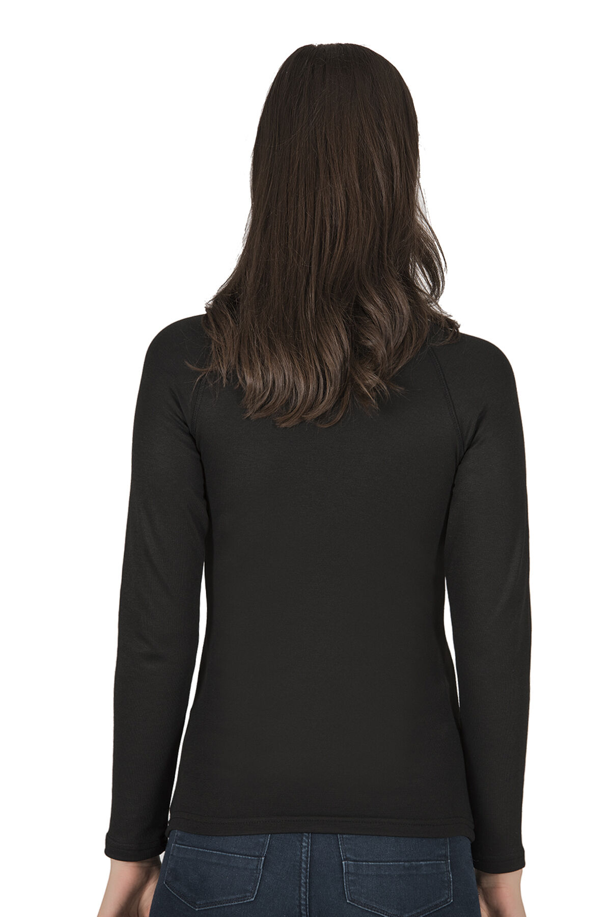 Özkan 23612 Kadın Viskon Uzun Kollu Yuvarlak Simit Yaka Termal İçlik Fanila