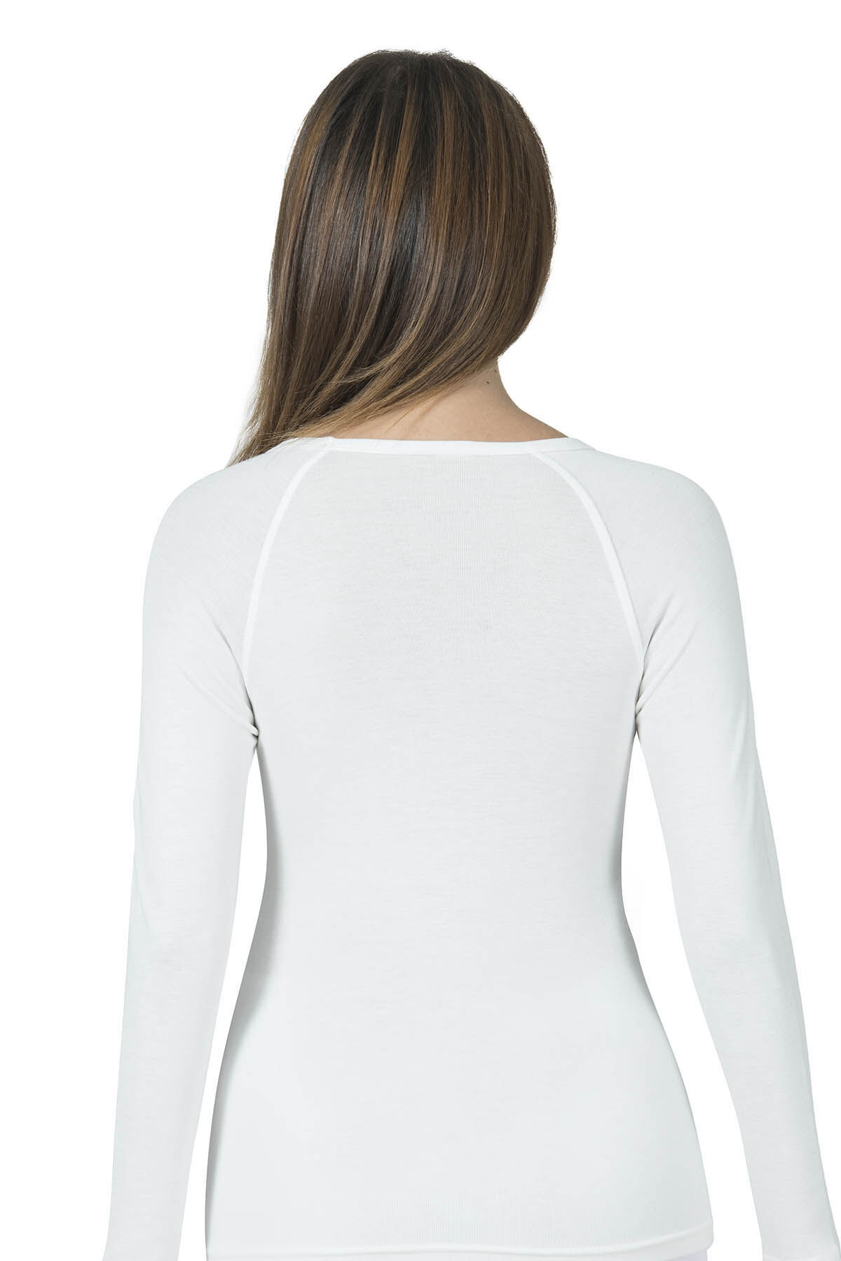 Özkan 23612 Kadın Viskon Uzun Kollu Yuvarlak Simit Yaka Termal İçlik Fanila