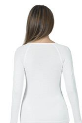 Özkan 23612 Kadın Viskon Uzun Kollu Yuvarlak Simit Yaka Termal İçlik Fanila - Thumbnail