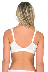 Kompedan 428 Kadın Pamuklu Esnek Rahat Balensiz Telsiz Dolgusuz Boş Kap Lohusa Emzirme Sütyeni - Thumbnail