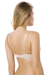 7010 Le Jardin Micro Kaplı Kulaklı Desteksiz Boş Kap Balenli Telli Sütyen - Thumbnail