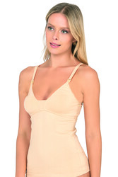 NBB 3050 Kadın Pamuklu İnce Askılı Boş Kap Desteksiz Balensiz Esnek Rahat Emzirme Atleti - Thumbnail