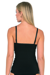 NBB 3050 Kadın Pamuklu İnce Askılı Boş Kap Desteksiz Balensiz Esnek Rahat Emzirme Atleti - Thumbnail