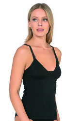 NBB 3050 Kadın Pamuklu İnce Askılı Boş Kap Desteksiz Balensiz Esnek Rahat Emzirme Atleti - Thumbnail