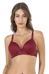 Nisan 001 Kadın Dolgulu Destekli Balenli Telli Kulaklı Basic Günlük Sütyen - Thumbnail