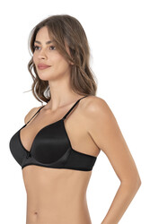 Nisan 001 Kadın Dolgulu Destekli Balenli Telli Kulaklı Basic Günlük Sütyen - Thumbnail