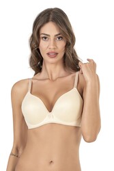 Nisan 001 Kadın Dolgulu Destekli Balenli Telli Kulaklı Basic Günlük Sütyen - Thumbnail