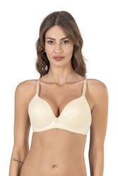 Nisan 001 Kadın Dolgulu Destekli Balenli Telli Kulaklı Basic Günlük Sütyen - Thumbnail