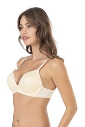 Nisan 001 Kadın Dolgulu Destekli Balenli Telli Kulaklı Basic Günlük Sütyen - Thumbnail