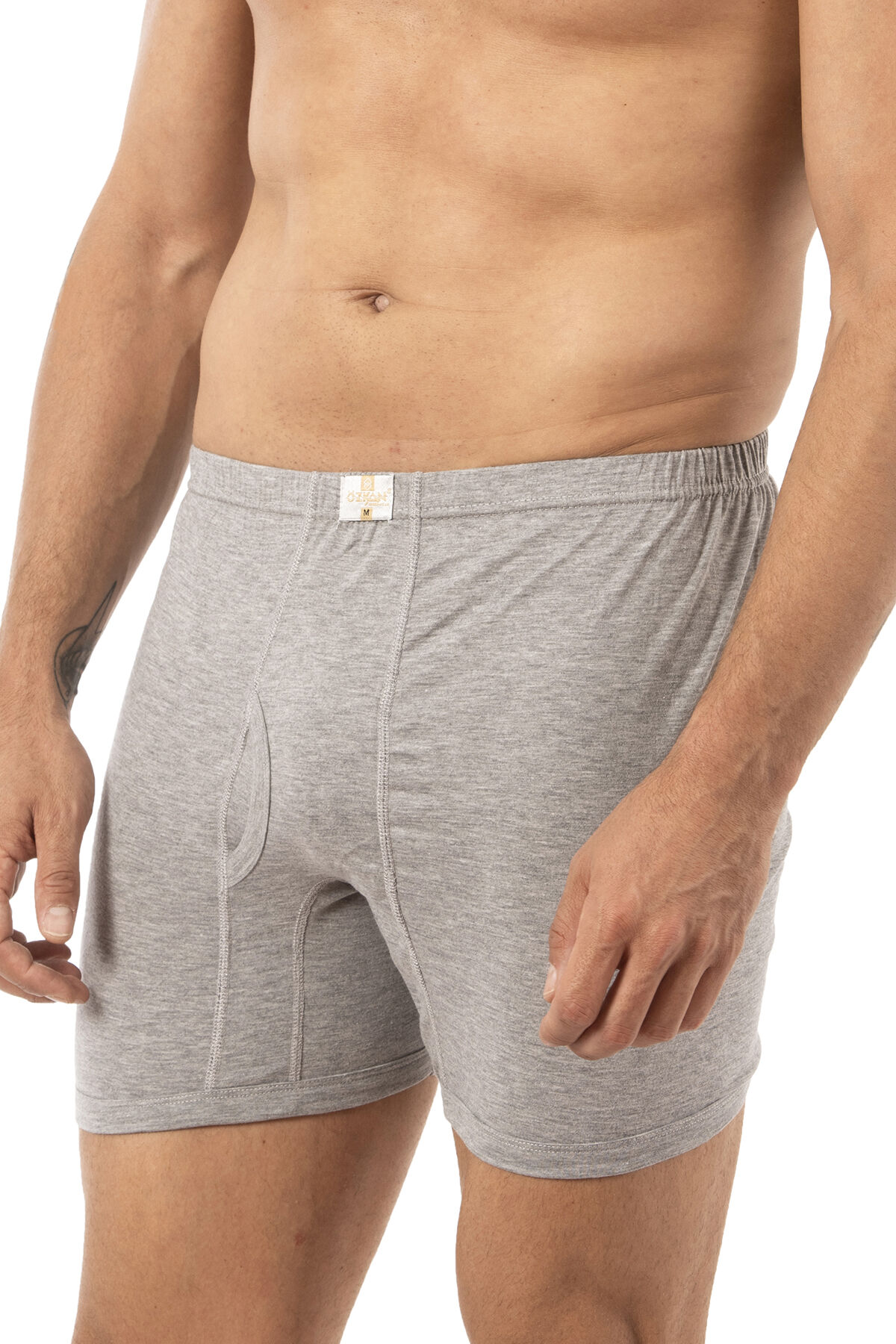 Özkan 0043 6'lı Paket Erkek %100 Pamuklu Penye Süprem Kumaş Esnek Rahat Torbalı Paçalı Don Boxer Külot