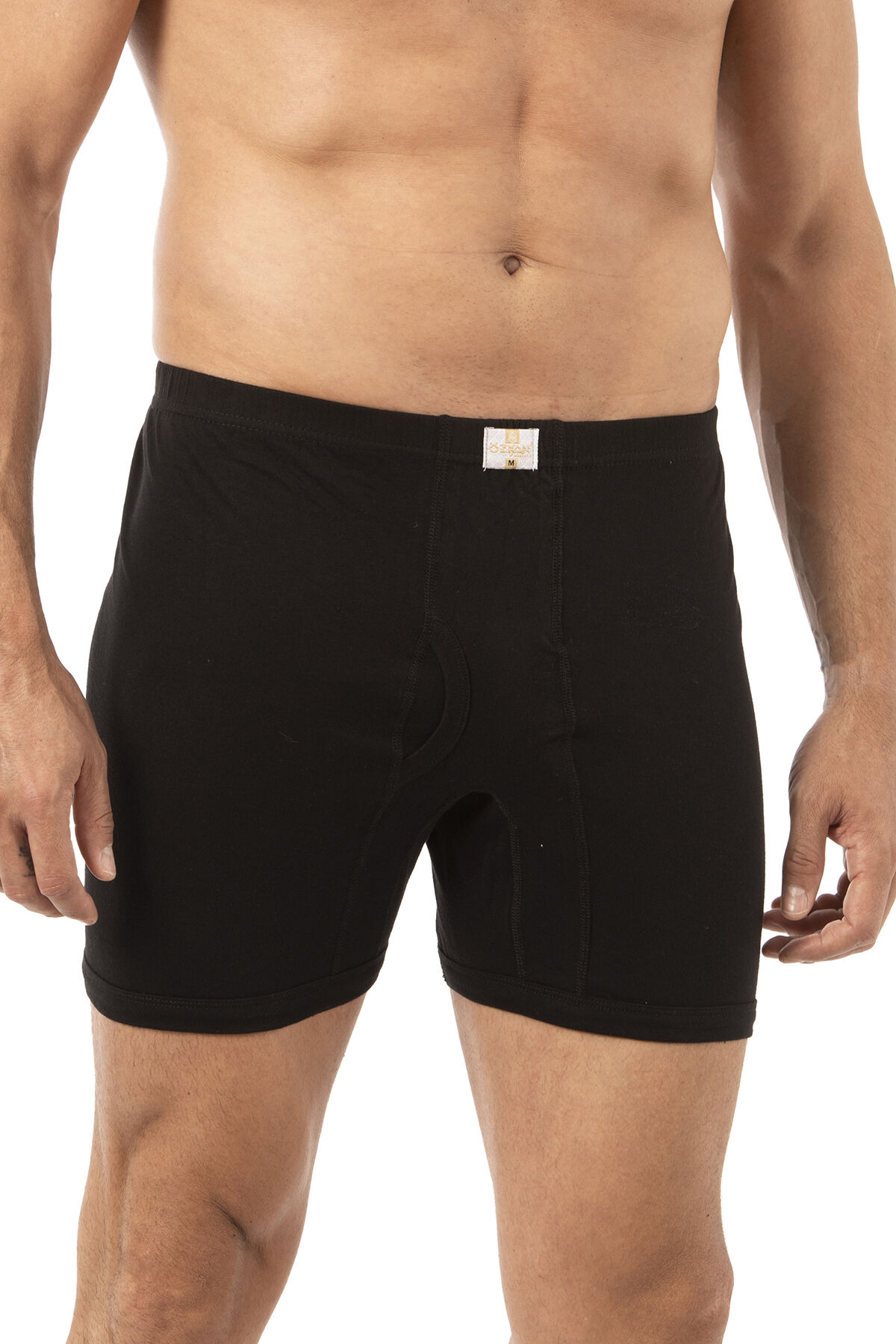 Özkan 0043 6'lı Paket Erkek %100 Pamuklu Penye Süprem Kumaş Esnek Rahat Torbalı Paçalı Don Boxer Külot